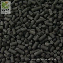 Charbon actif cylindrique à base de charbon de 4,0 mm à faible teneur en cendres pour la récupération des solvants